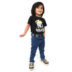 Berbanto Sierra Full-Grain Kids Polo Belt - Black Leather