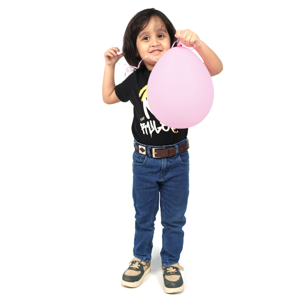 Berbanto Alpine Full-Grain Kid's Polo Belt – Brown Leather