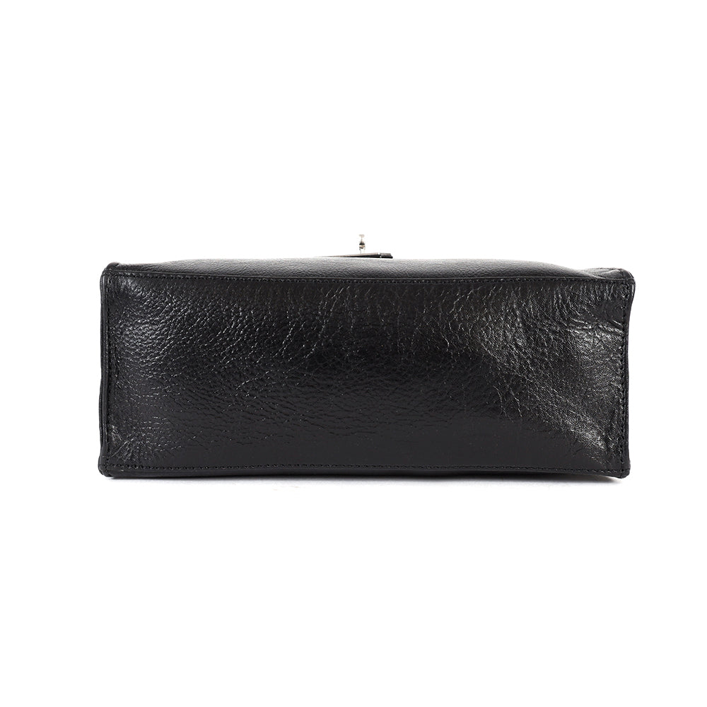Berbanto Celeste Mini Satchel – Black Leather