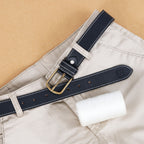 Berbanto Milano Stitch Leather Belt - Black