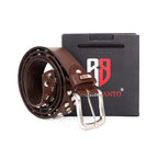 Berbanto Asphalt Full-Grain Studded Leather Belt