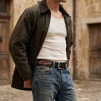 Berbanto Polaris Full-Grain Studded Leather Belt