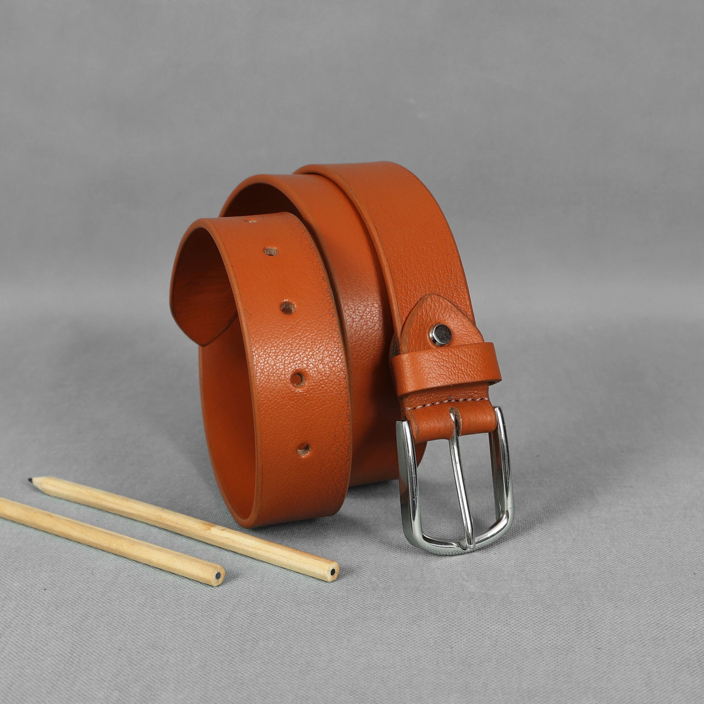 Tan Full Grain Leather Belt – Classic Genuine Leather