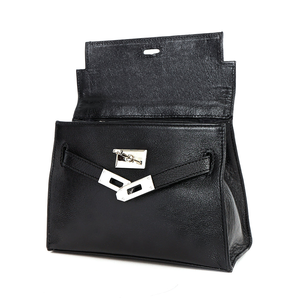 Berbanto Celeste Mini Satchel – Black Leather