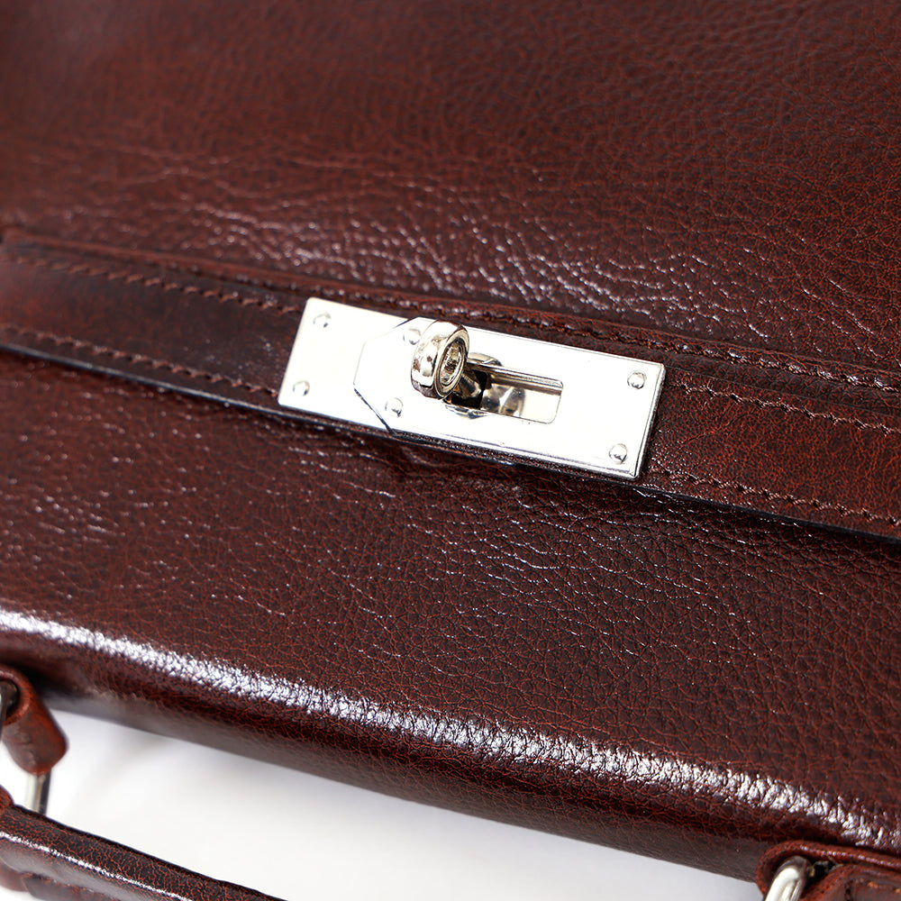 Berbanto Amara Mini Satchel – Chestnut Brown Leather