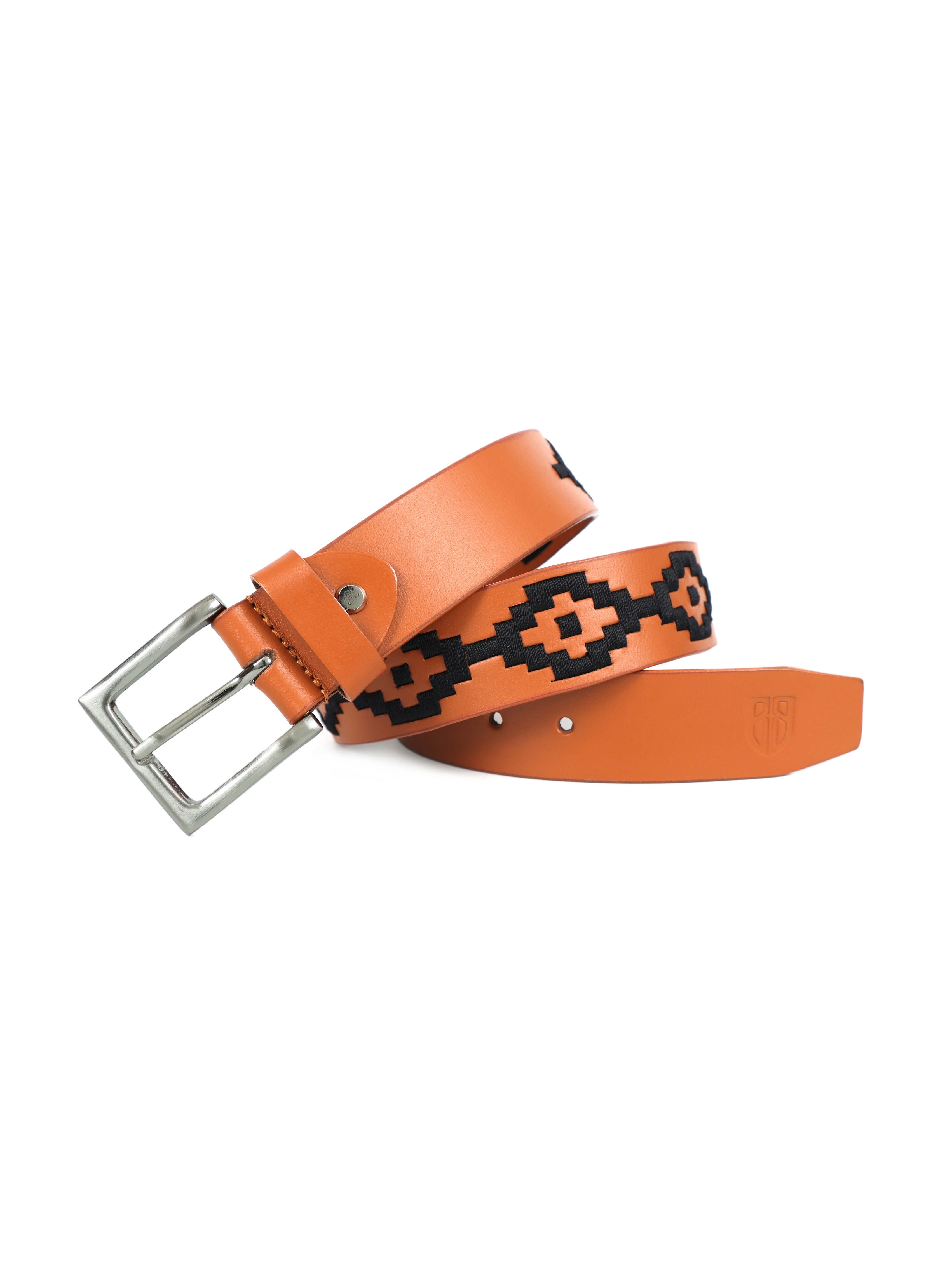 Berbanto Nolan Full-Grain Polo Belt - Tan Leather