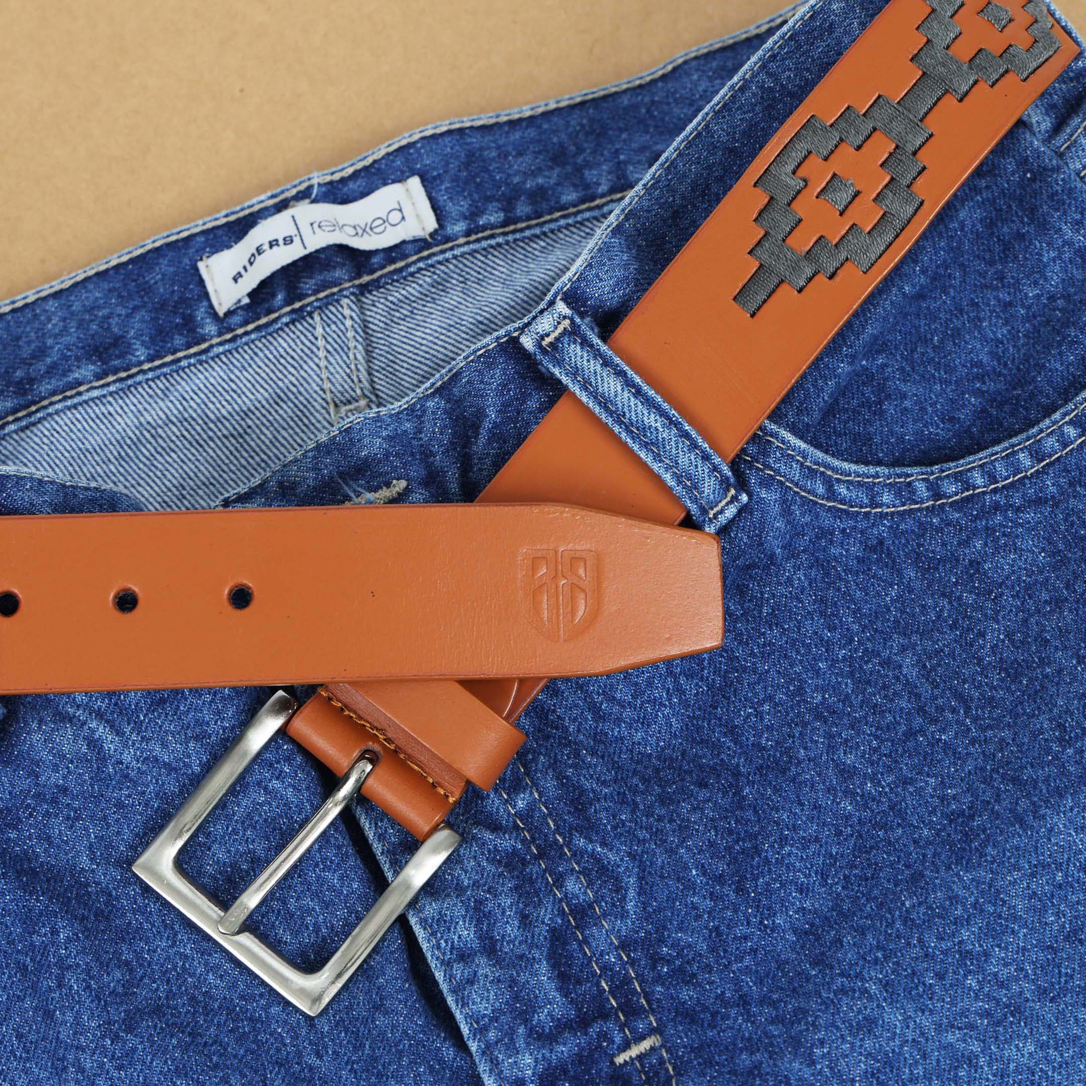 Berbanto Mason Full-Grain Polo Belt - Tan Leather