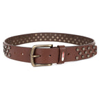 Berbanto Rustline Full-Grain Studded Leather Belt