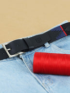 Berbanto Harrington Full-Grain Polo Belt – Black Leather