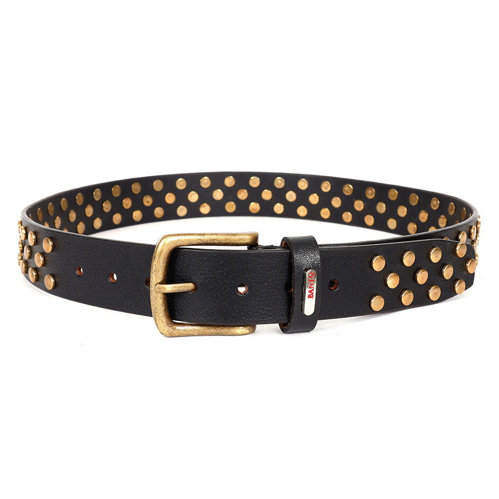 Berbanto Ironforge Full-Grain Studded Leather Belt