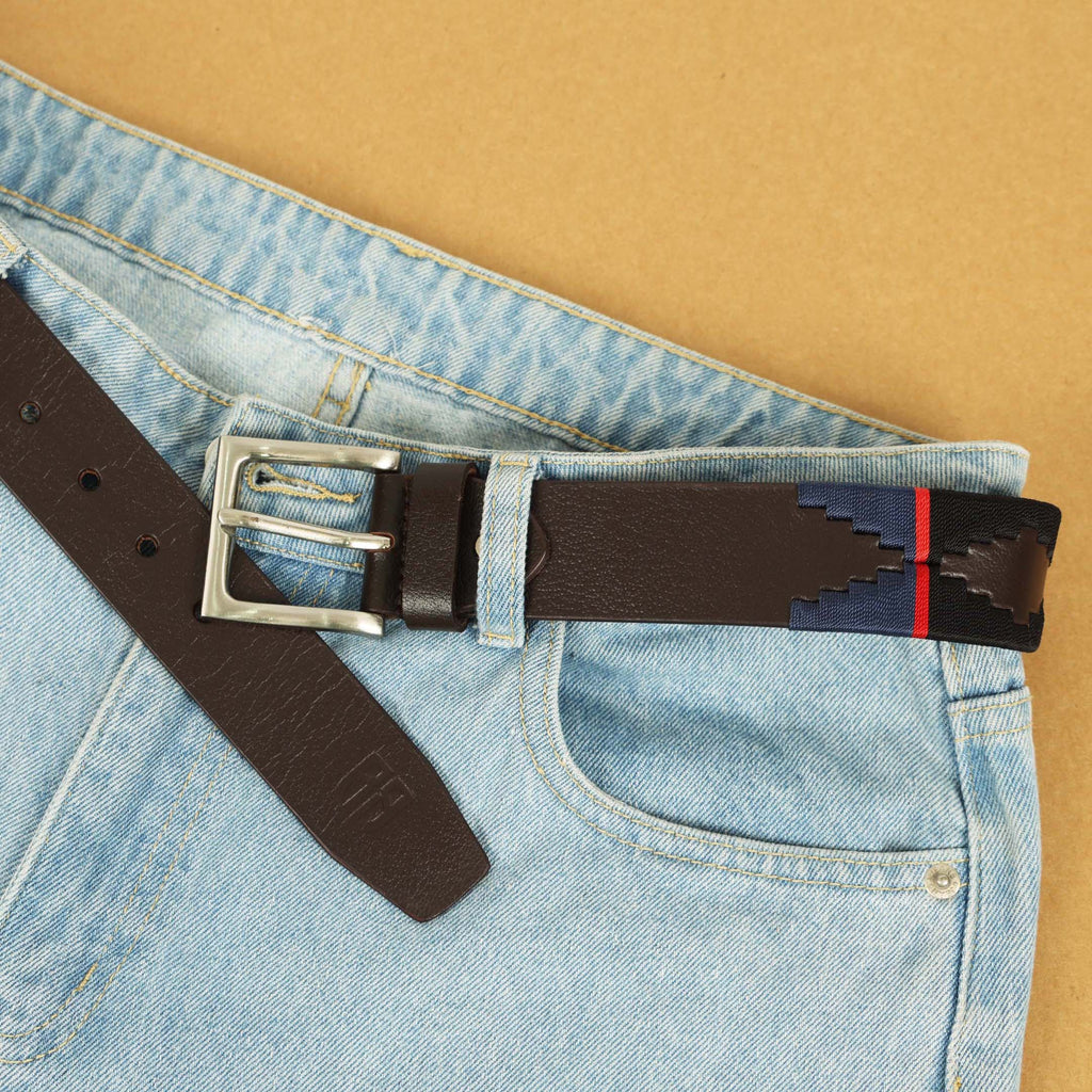 Berbanto Harrington Full-Grain Polo Belt – Brown Leather