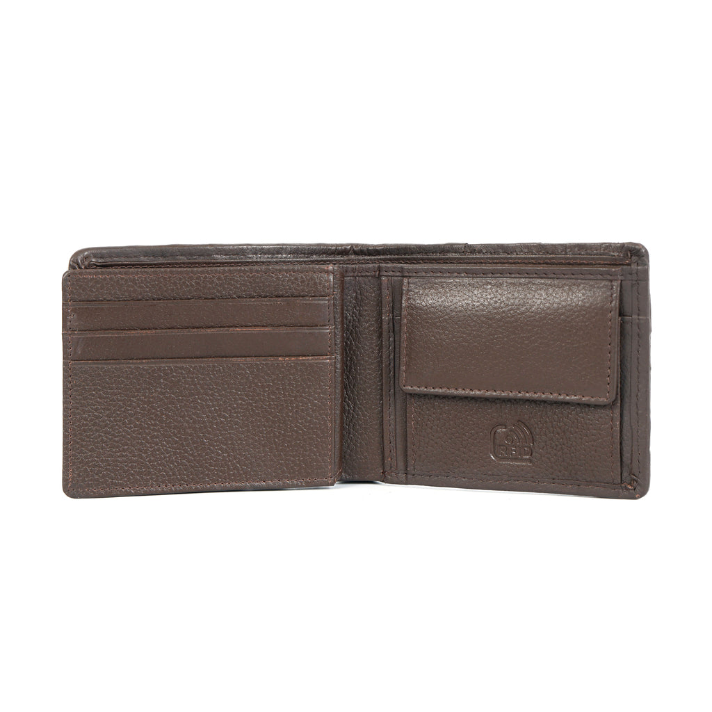 Berbanto Woven Luxe Bifold Wallet – Dark Mocha Weave