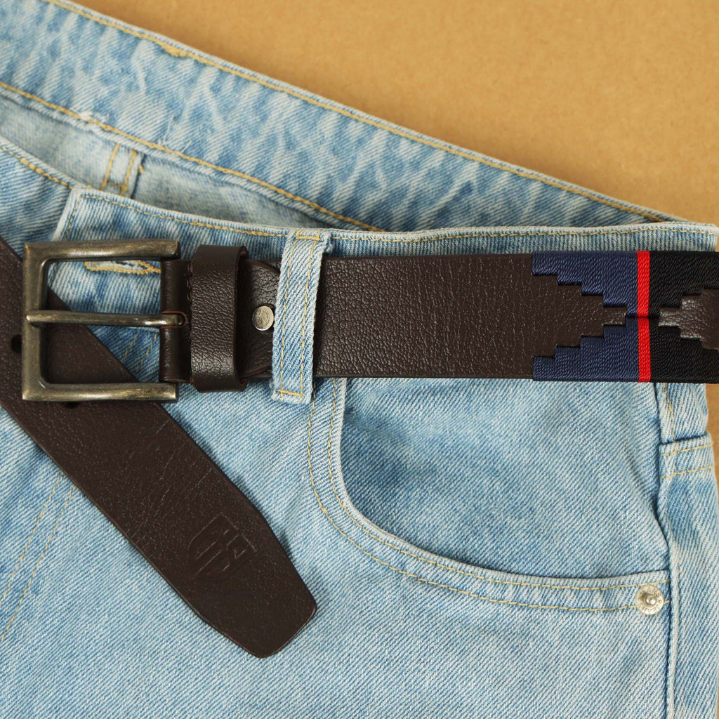 Berbanto Harrington Full-Grain Polo Belt – Brown Leather