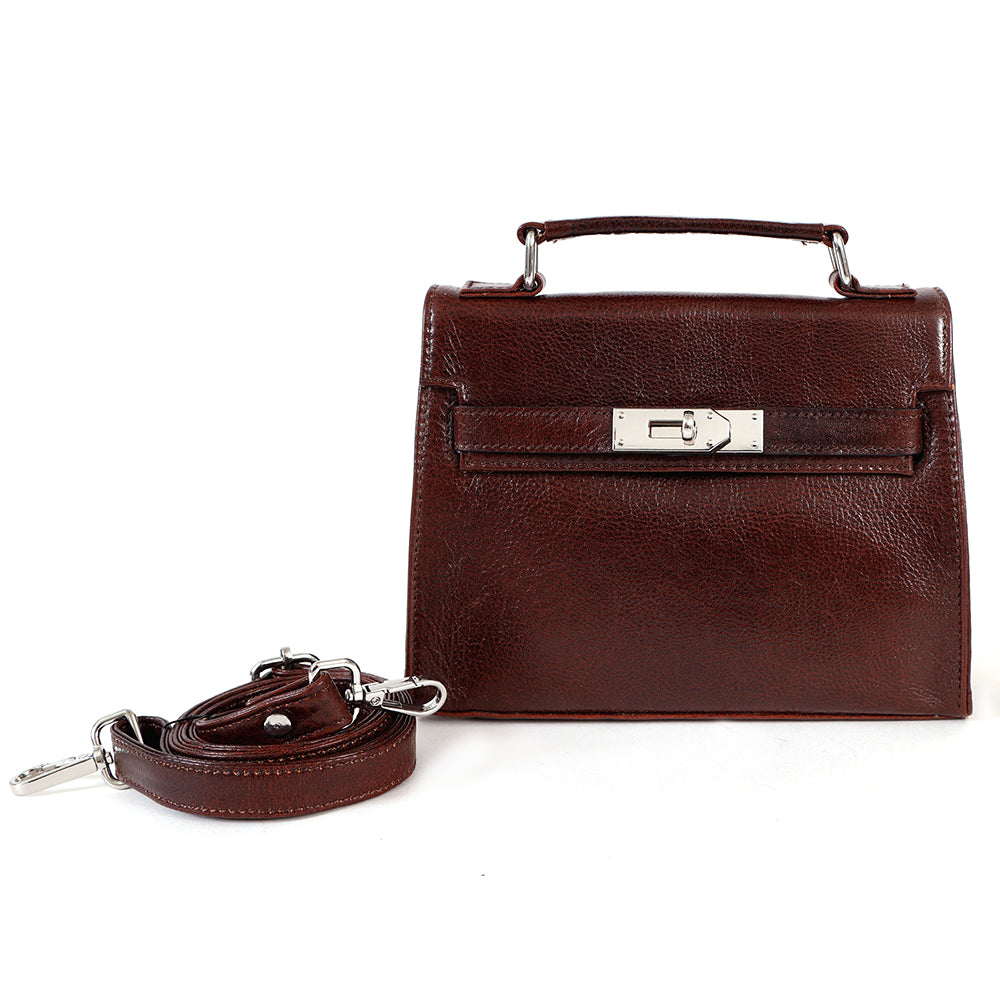 Berbanto Amara Mini Satchel – Chestnut Brown Leather