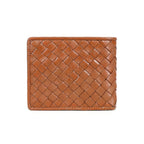 Berbanto Woven Luxe Bifold Wallet – Rustic Caramel Weave