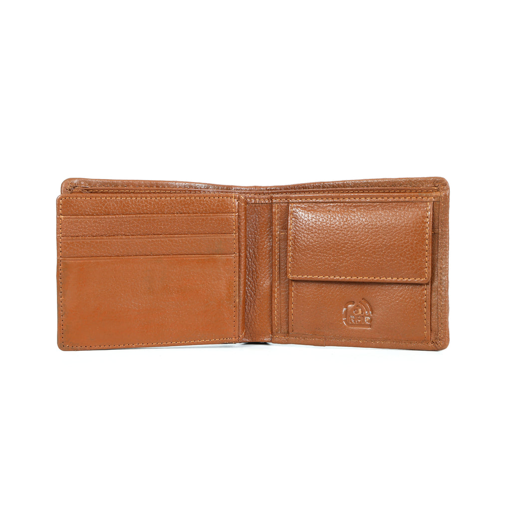 Berbanto Woven Luxe Bifold Wallet – Rustic Caramel Weave