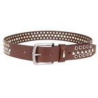 Berbanto Creed Full-Grain Studded Leather Belt