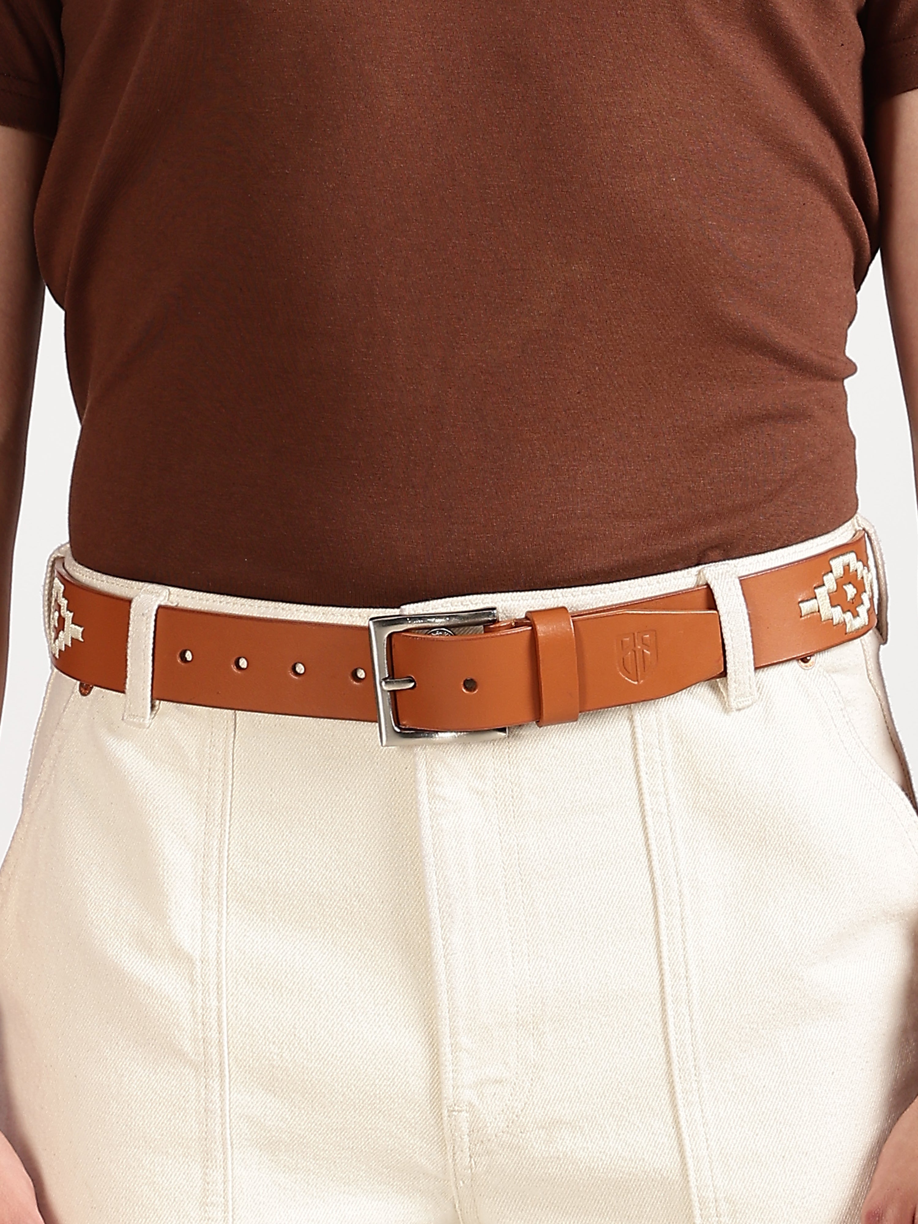 Berbanto Carson Full-Grain Polo Belt - Tan