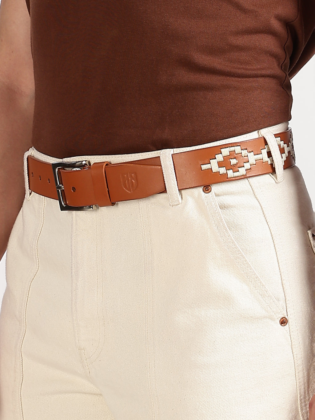 Berbanto Carson Full-Grain Polo Belt - Tan