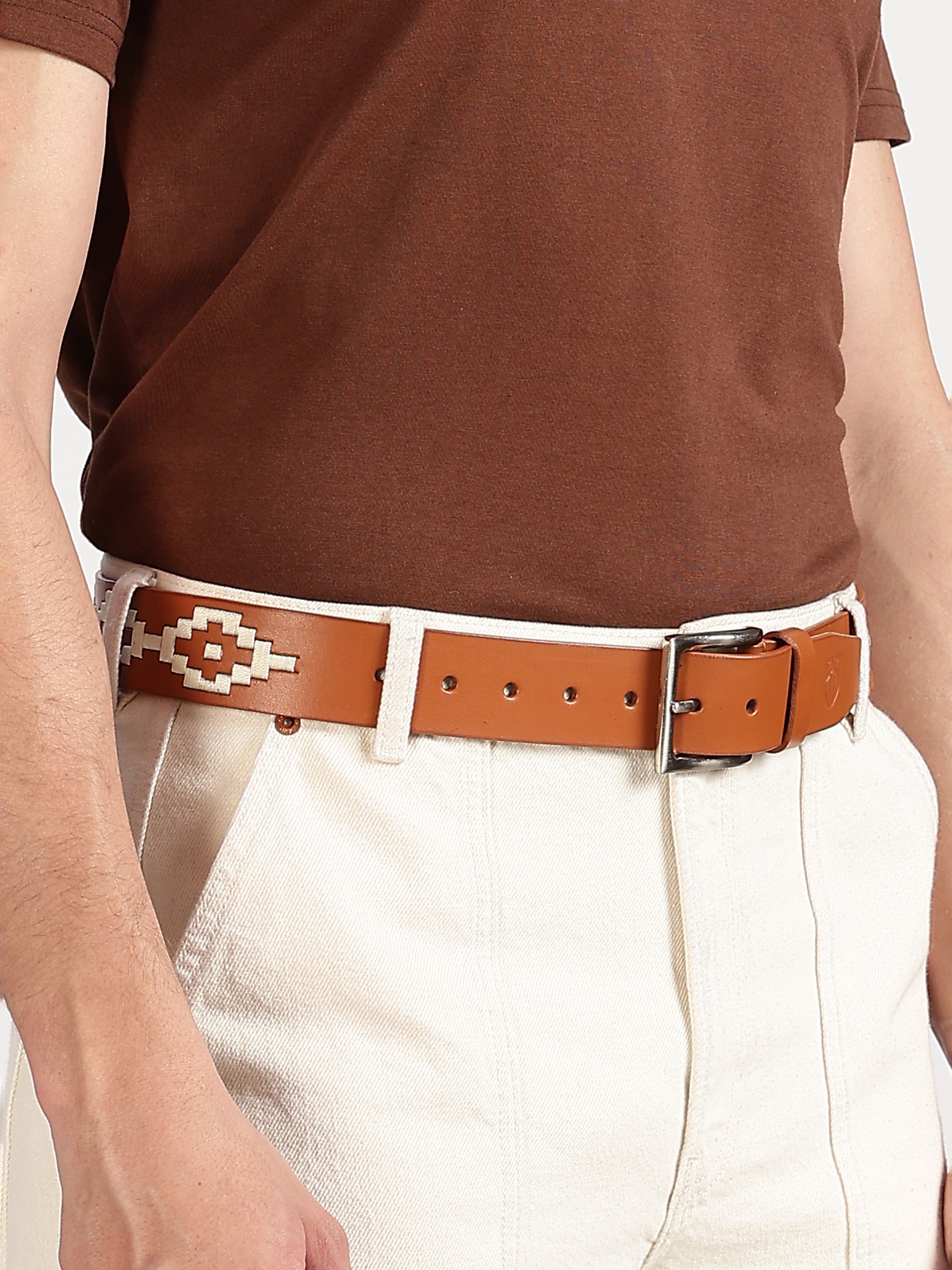 Berbanto Carson Full-Grain Polo Belt - Tan