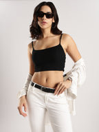 Berbanto Serpina – Midnight Black Top-Grain Leather Snake Texture Belt