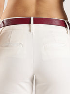 Berbanto Serpina – Wine Red Top-Grain Leather Snake Texture Belt