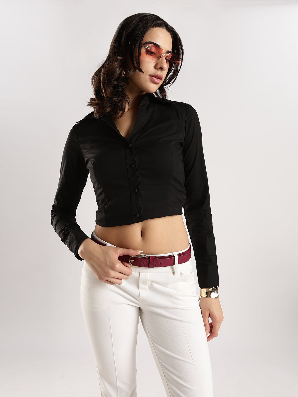 Berbanto Serpina – Wine Red Top-Grain Leather Snake Texture Belt