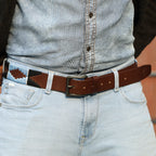 Berbanto Sierra Full-Grain Polo Belt – Brown Leather