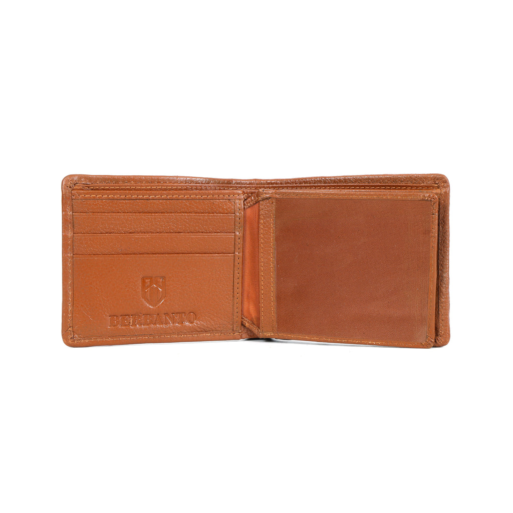 Berbanto Woven Luxe Bifold Wallet – Rustic Caramel Weave