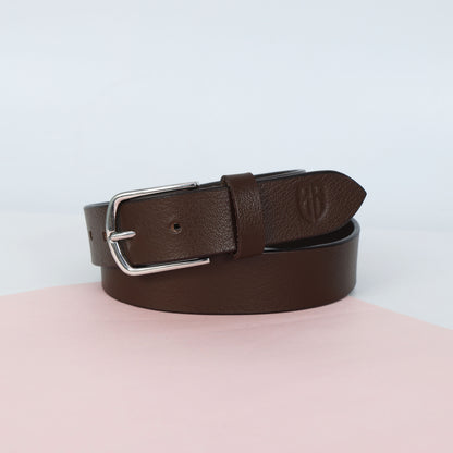 Cognac Full Grain Leather Belt – Classic Genuine Leather