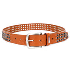 Berbanto Blackout Rider Full-Grain Studded Leather Belt