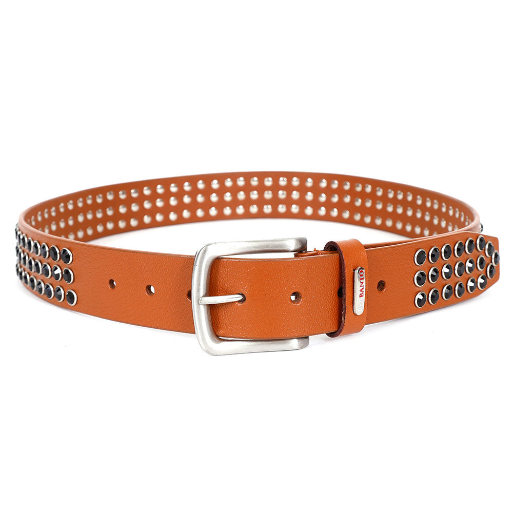 Berbanto Blackout Rider Full-Grain Studded Leather Belt