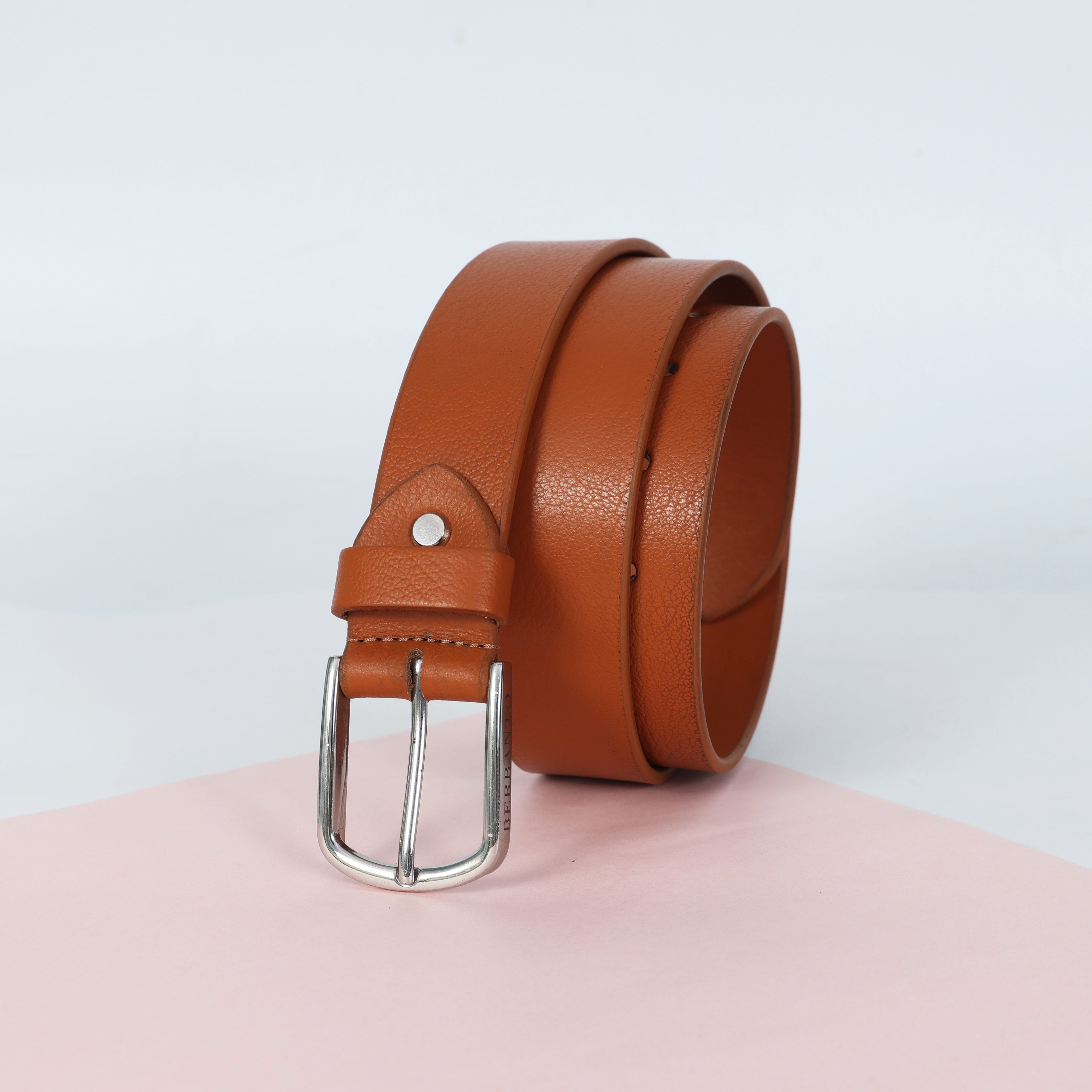Tan Full Grain Leather Belt – Classic Genuine Leather