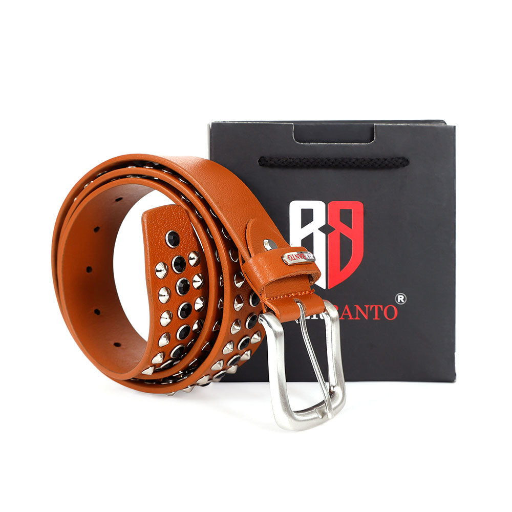 Berbanto Vanguard Full-Grain Studded Leather Belt