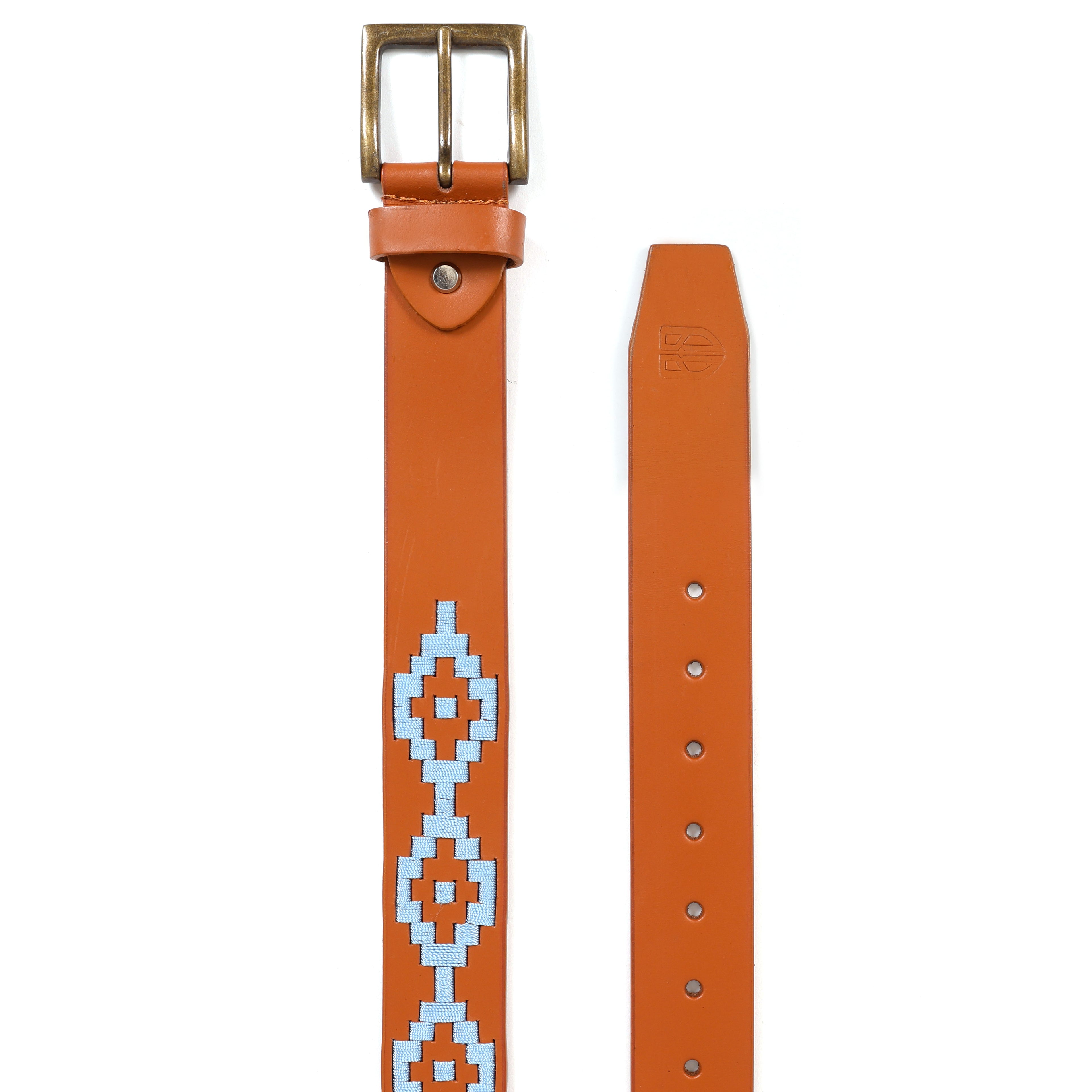 Berbanto Ashton Full-Grain Polo Belt - Tan Leather