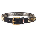 Berbanto Regalia Full-Grain Studded Leather Belt