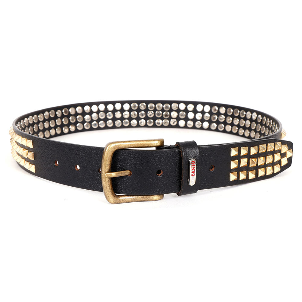 Berbanto Regalia Full-Grain Studded Leather Belt