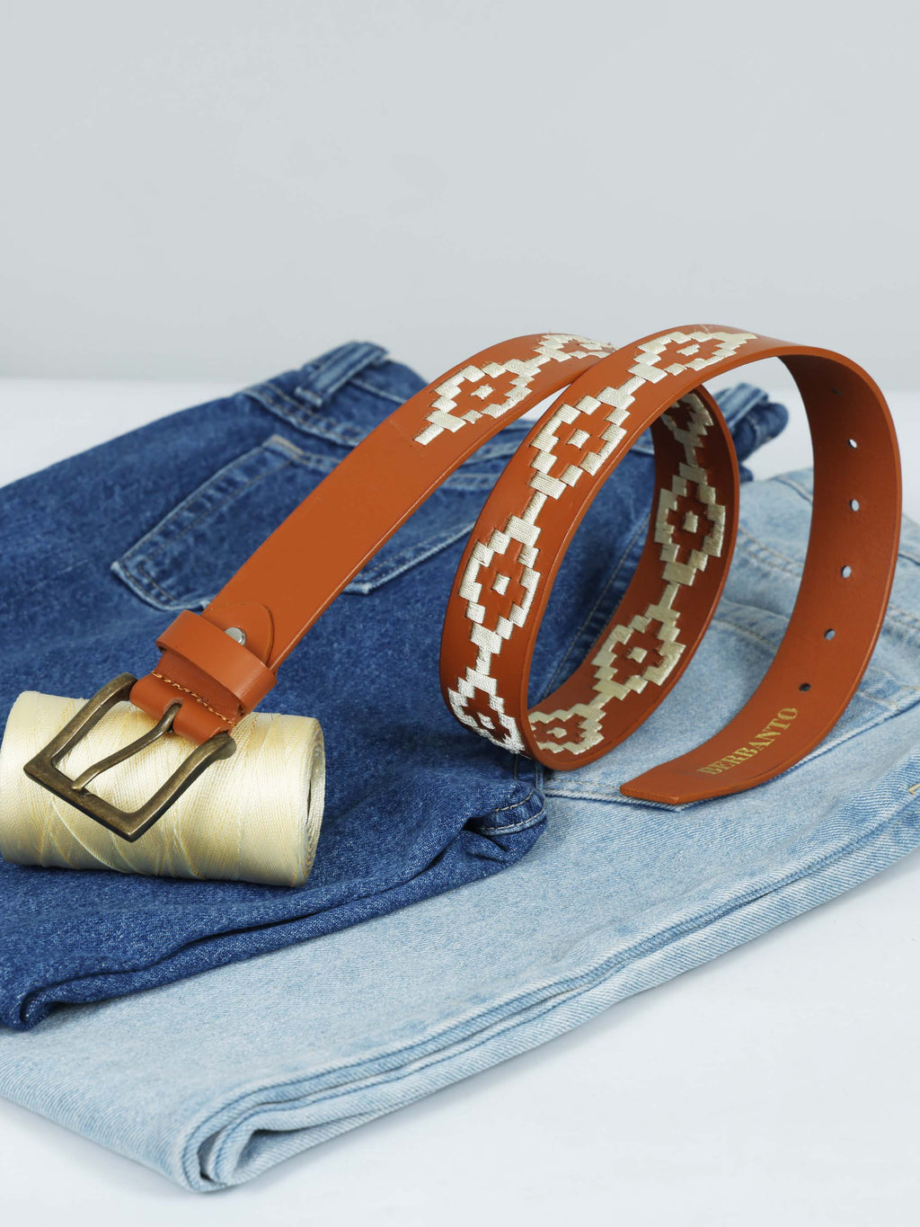 Berbanto Carson Full-Grain Polo Belt - Tan