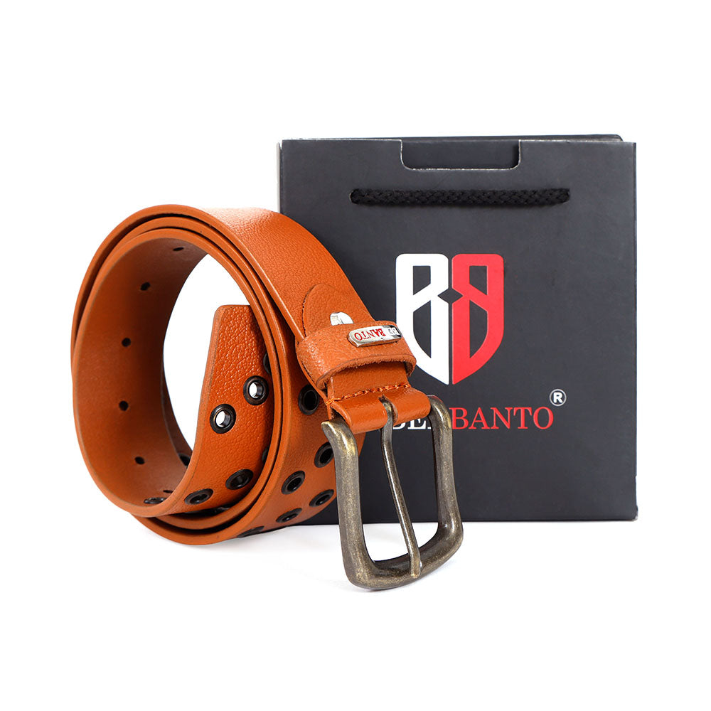 Berbanto Riotline Full-Grain Studded Leather Belt