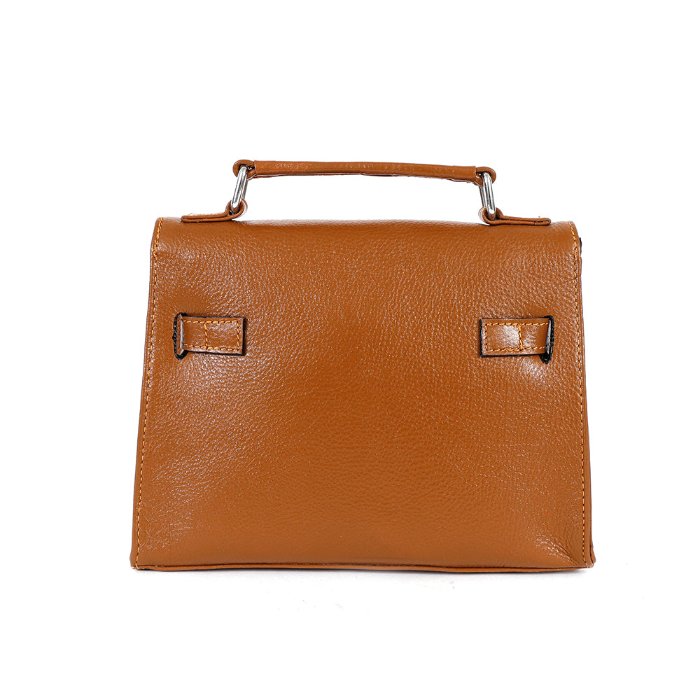 Berbanto Camille Mini Satchel – Camel Tan Leather
