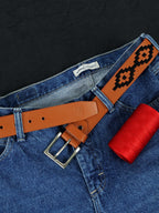 Berbanto Nolan Full-Grain Polo Belt - Tan Leather