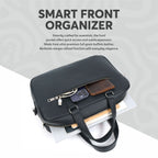 Black Full-Grain Leather Laptop Bag