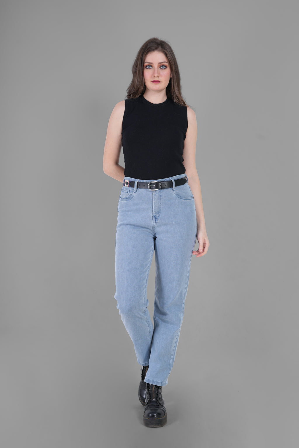Regenta (Ladies’ Polo Belt with Silver Buckle – Argentinian Handcrafted Leather with Traditional Embroidered Patterns)