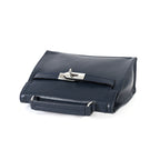 Berbanto Noelle Mini Satchel – Navy Leather