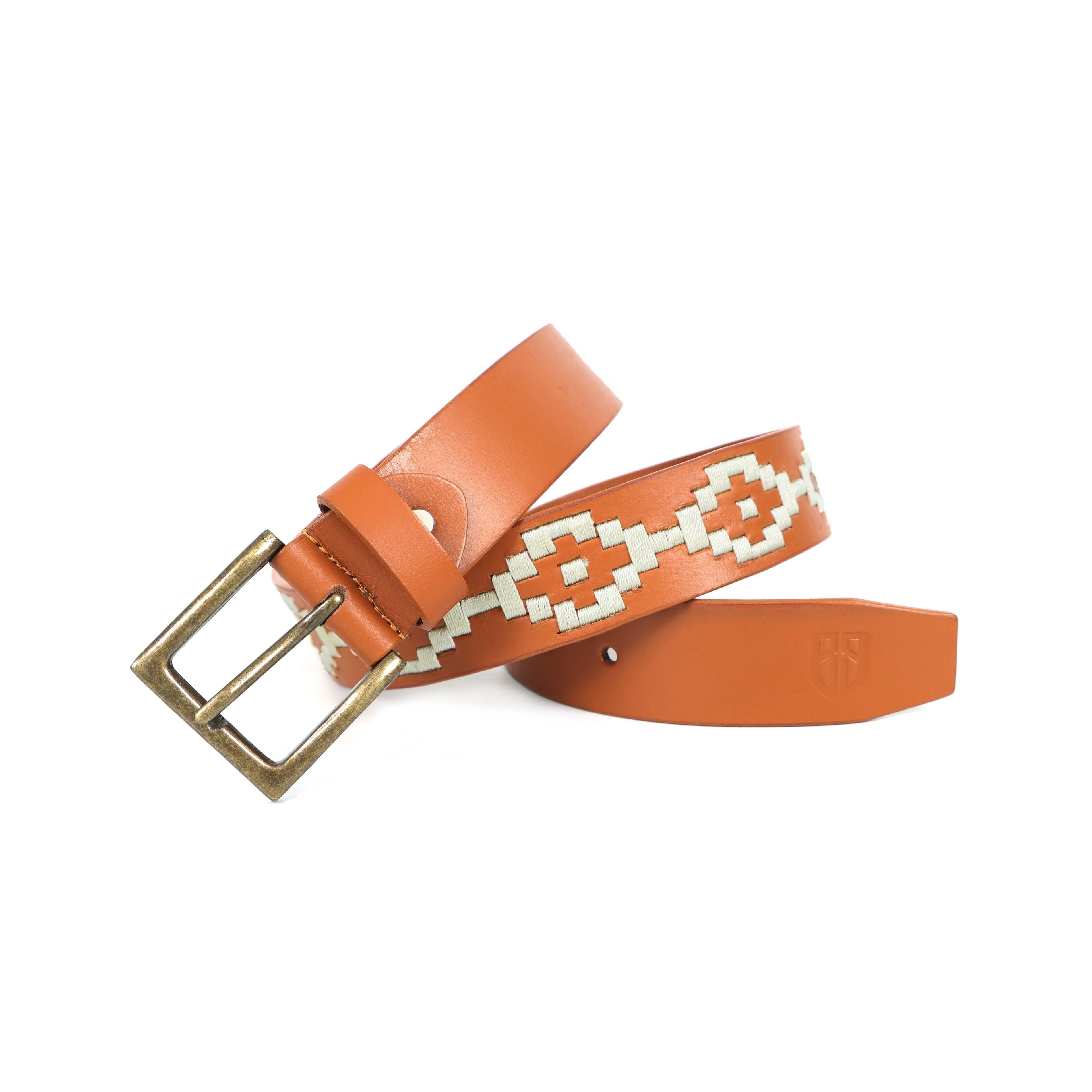 Berbanto Carson Full-Grain Polo Belt - Tan