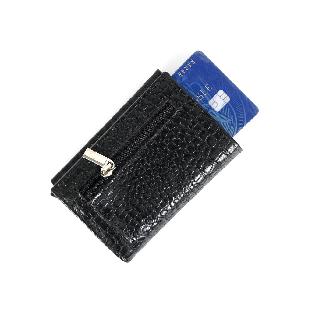 Berbanto Pop‑Up Shield Wallet - Obsidian Black