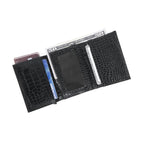 Berbanto Pop‑Up Shield Wallet - Obsidian Black