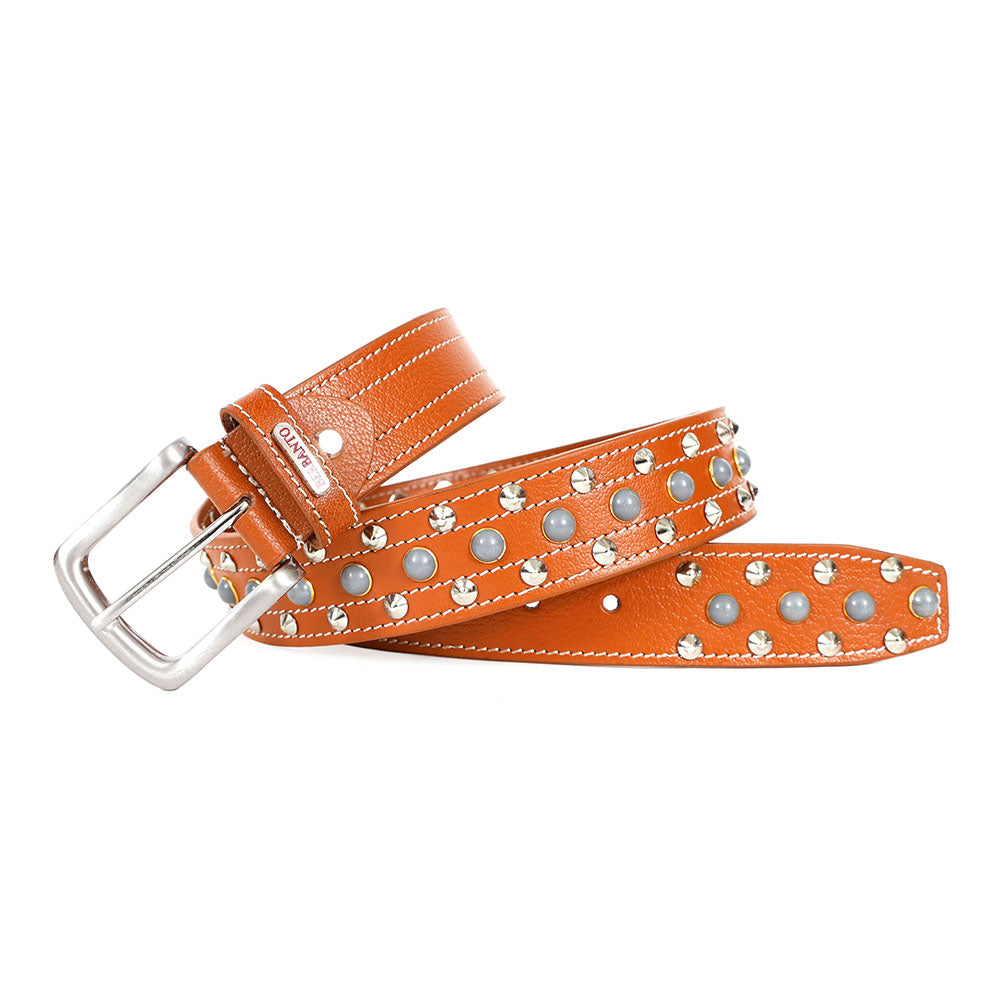 Berbanto Canyon Heritage Full-Grain Studded Leather Belt