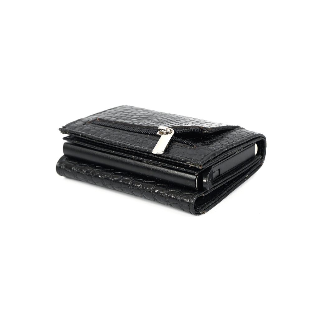 Berbanto Pop‑Up Shield Wallet - Obsidian Black