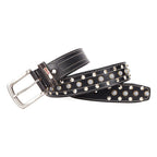 Berbanto Sterling Full-Grain Studded Leather Belt